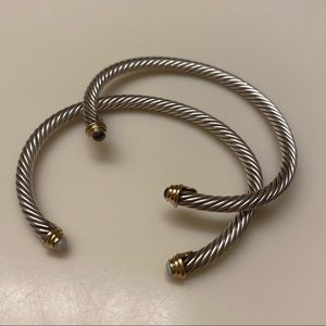 David Yurman adjustable bracelet set